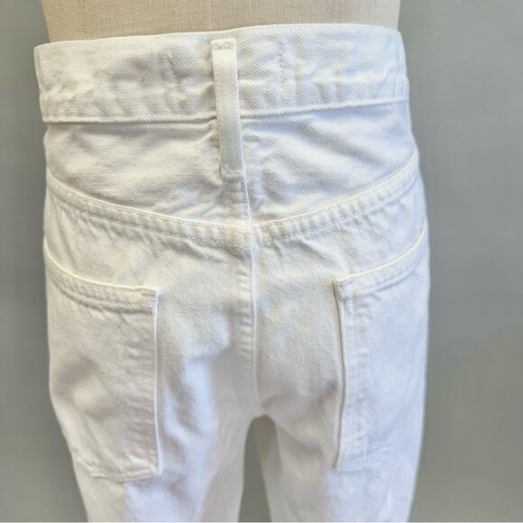 Agolde Lana Slice Straight in Element (white) Size 30 High Rise Button Fly - Picture 8 of 16